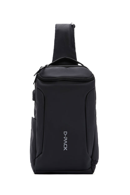 D-pack Erkek Siyah Teknolojik Kumaş Çapraz Çanta