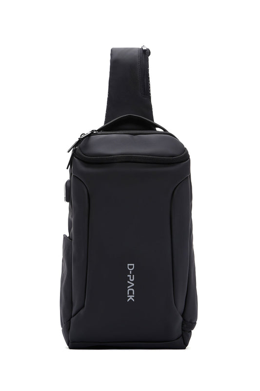 D-pack Erkek Siyah Teknolojik Kumaş Çapraz Çanta