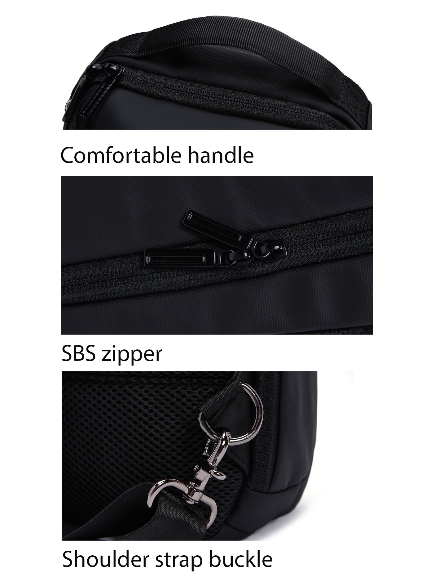 D-pack Erkek Siyah Teknolojik Kumaş Çapraz Çanta