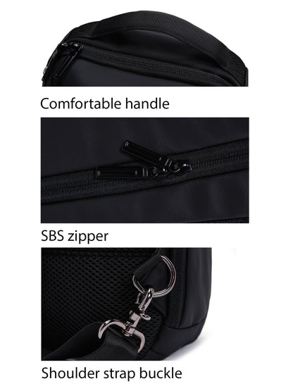 D-pack Erkek Siyah Teknolojik Kumaş Çapraz Çanta