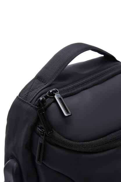 D-pack Erkek Siyah Teknolojik Kumaş Çapraz Çanta