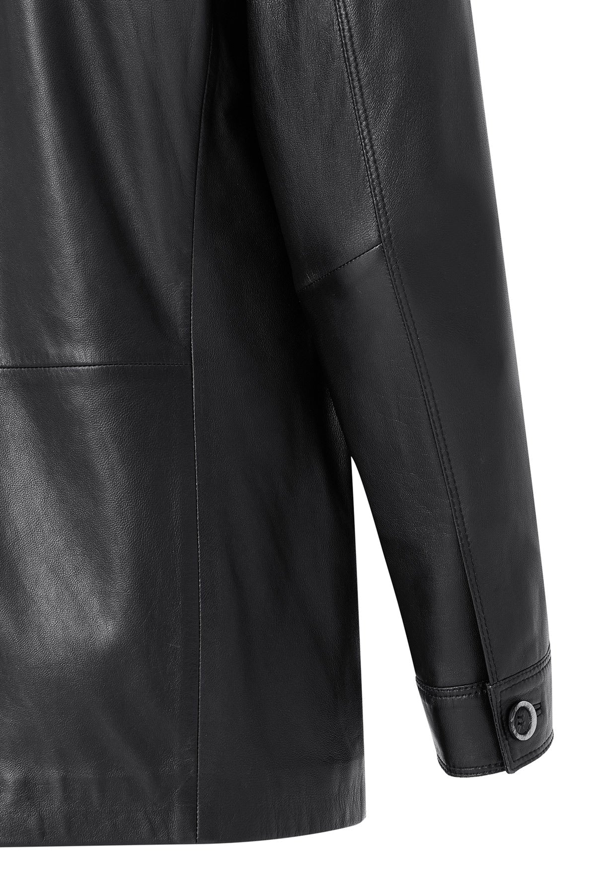 Kevin Erkek Siyah Blazer Deri Ceket