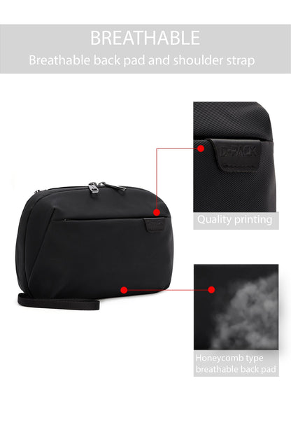 D-pack Erkek Siyah Kumaş El Çantası