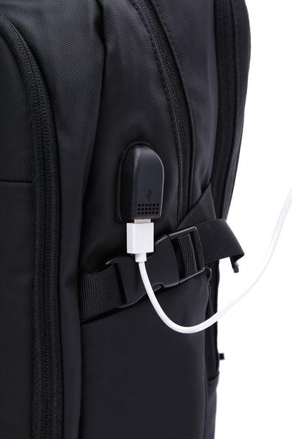 D-pack Erkek Siyah Teknolojik Kumaş Sırt Çantası