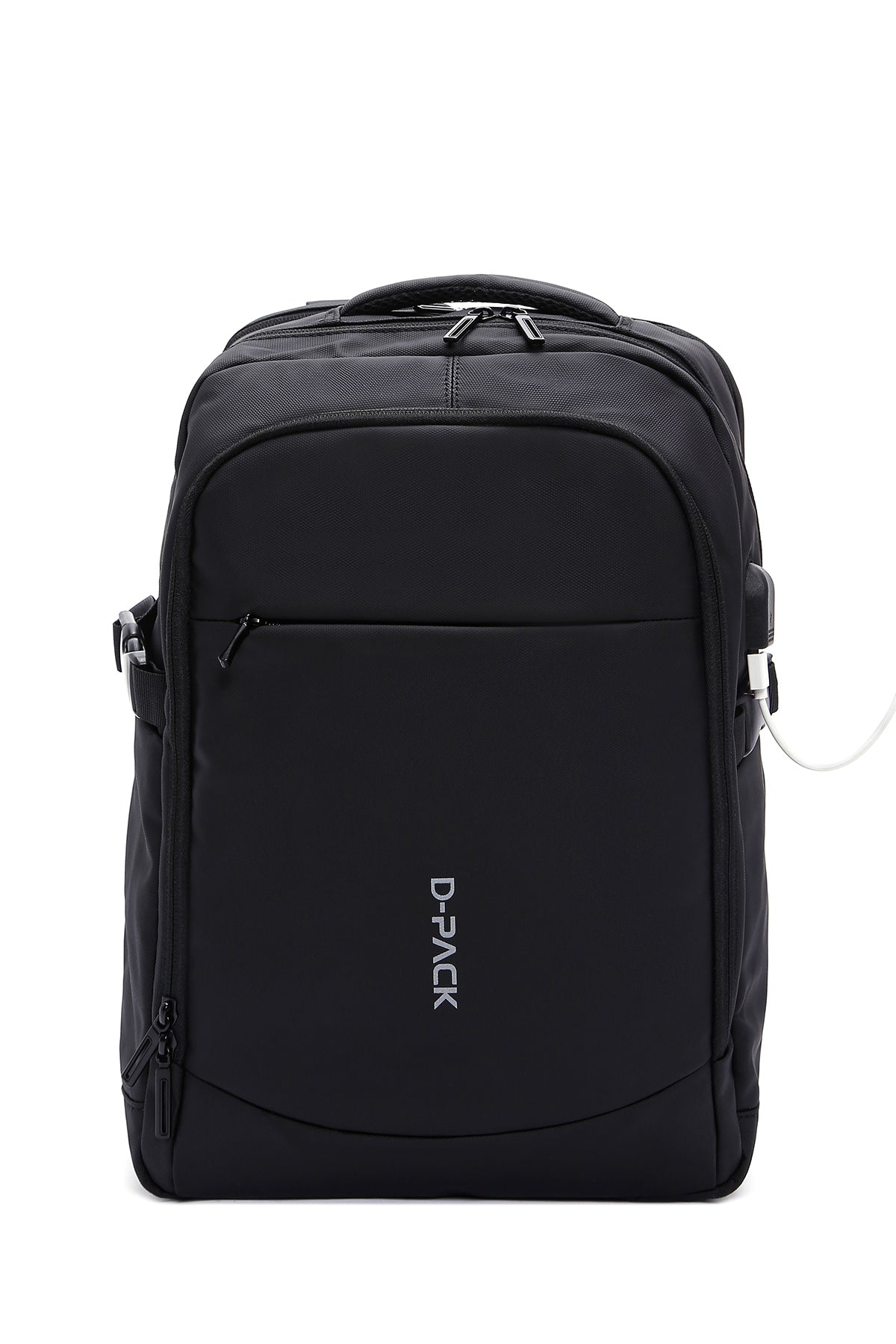 D-pack Erkek Siyah Teknolojik Kumaş Sırt Çantası