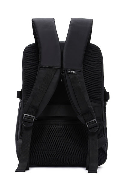 D-pack Erkek Siyah Teknolojik Kumaş Sırt Çantası