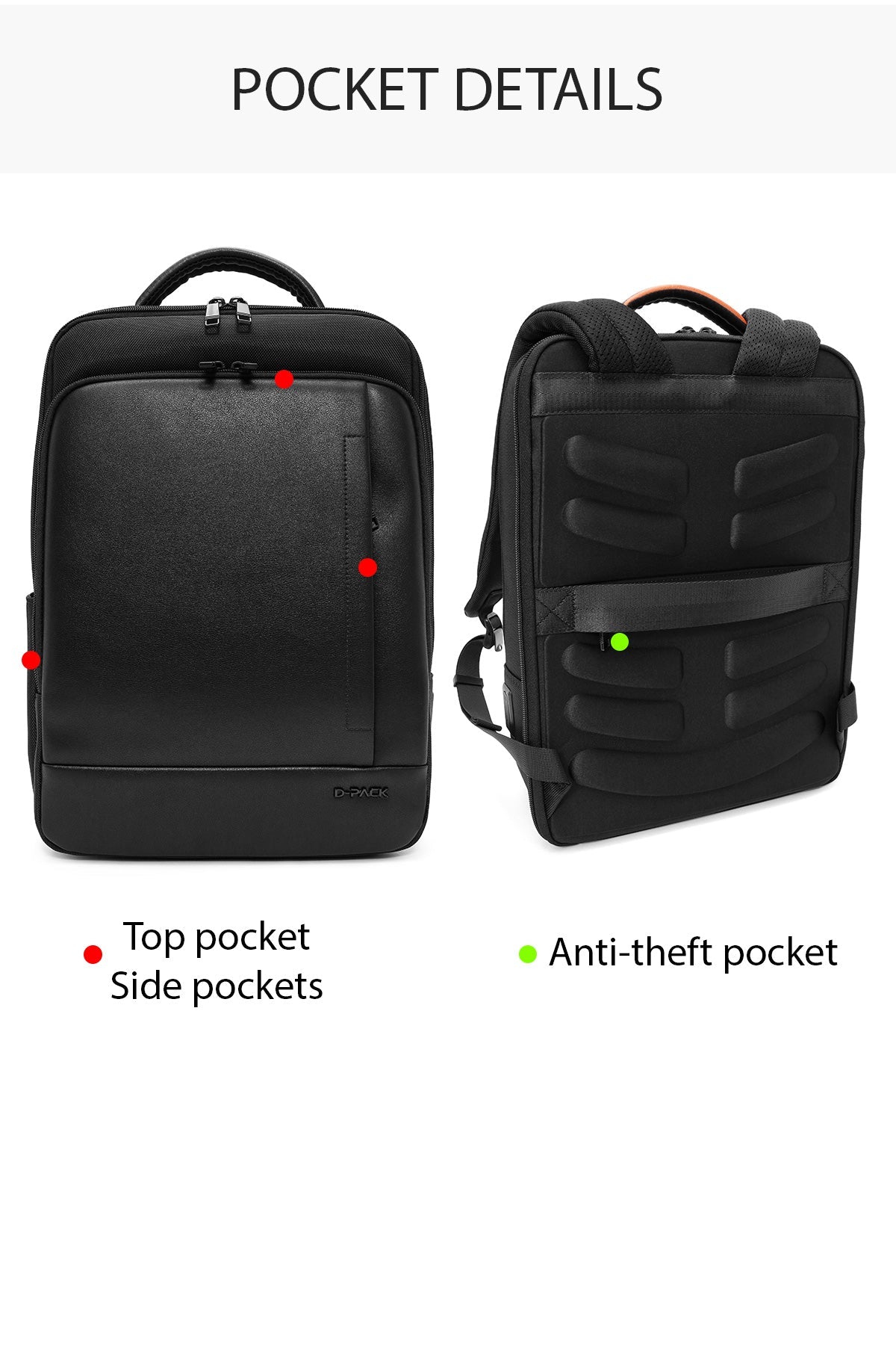 D-pack Erkek Siyah Sırt Çantası