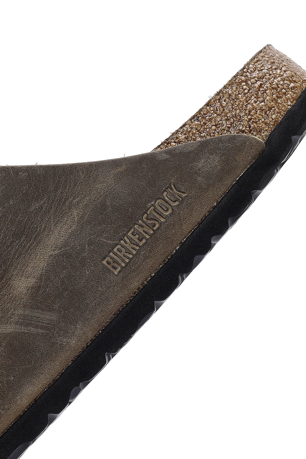 Birkenstock Erkek Haki Arizona Çift Tokalı Nubuk Deri Terlik