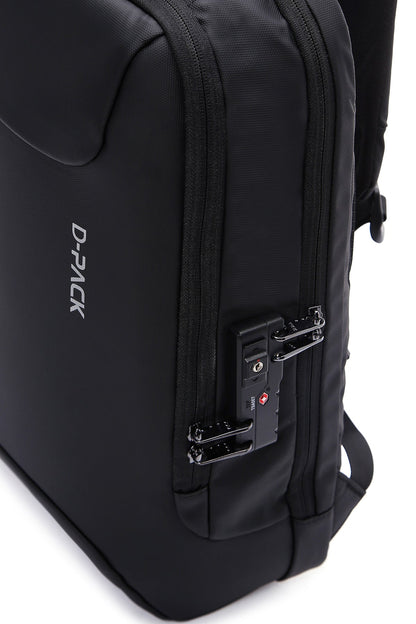 D-pack Erkek Siyah Teknolojik Hardcase Sırt Çantası