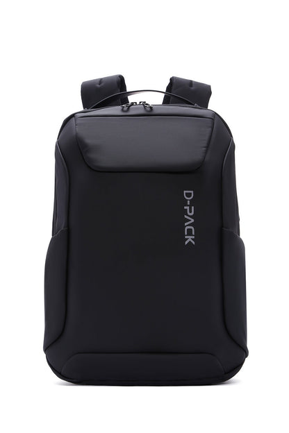 D-pack Erkek Siyah Teknolojik Kumaş Hardcase Sırt Çantası
