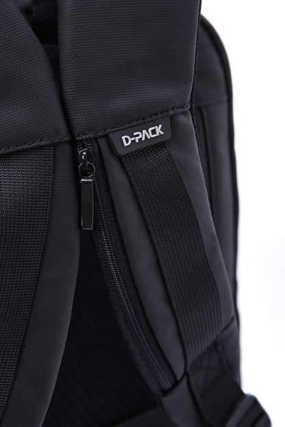 D-pack Erkek Siyah Teknolojik Kumaş Hardcase Sırt Çantası