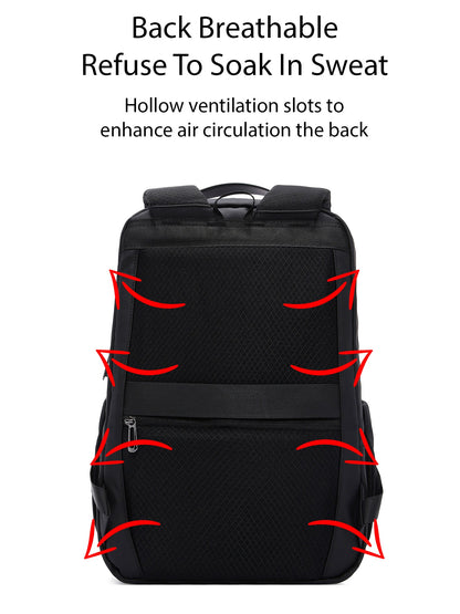 D-pack Erkek Siyah Teknolojik Kumaş Hardcase Sırt Çantası