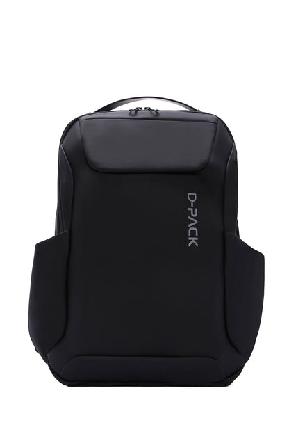 D-pack Erkek Siyah Teknolojik Kumaş Hardcase Sırt Çantası