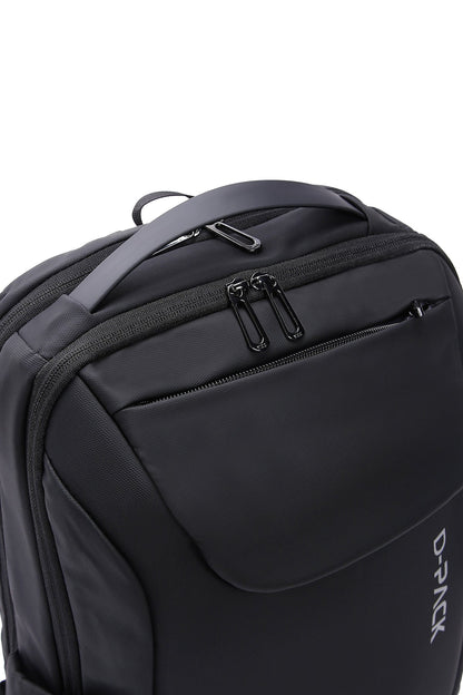D-pack Erkek Siyah Teknolojik Kumaş Hardcase Sırt Çantası