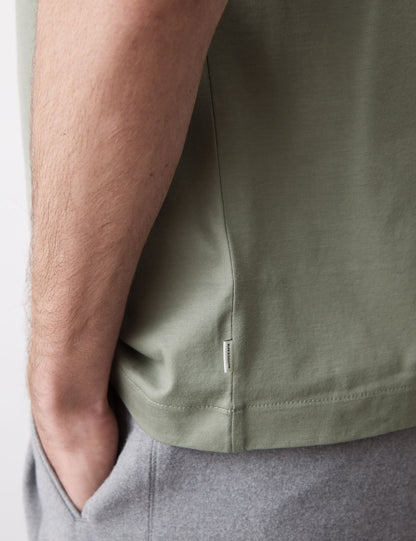 Saf Supima Pamuklu Oversize T-shirt