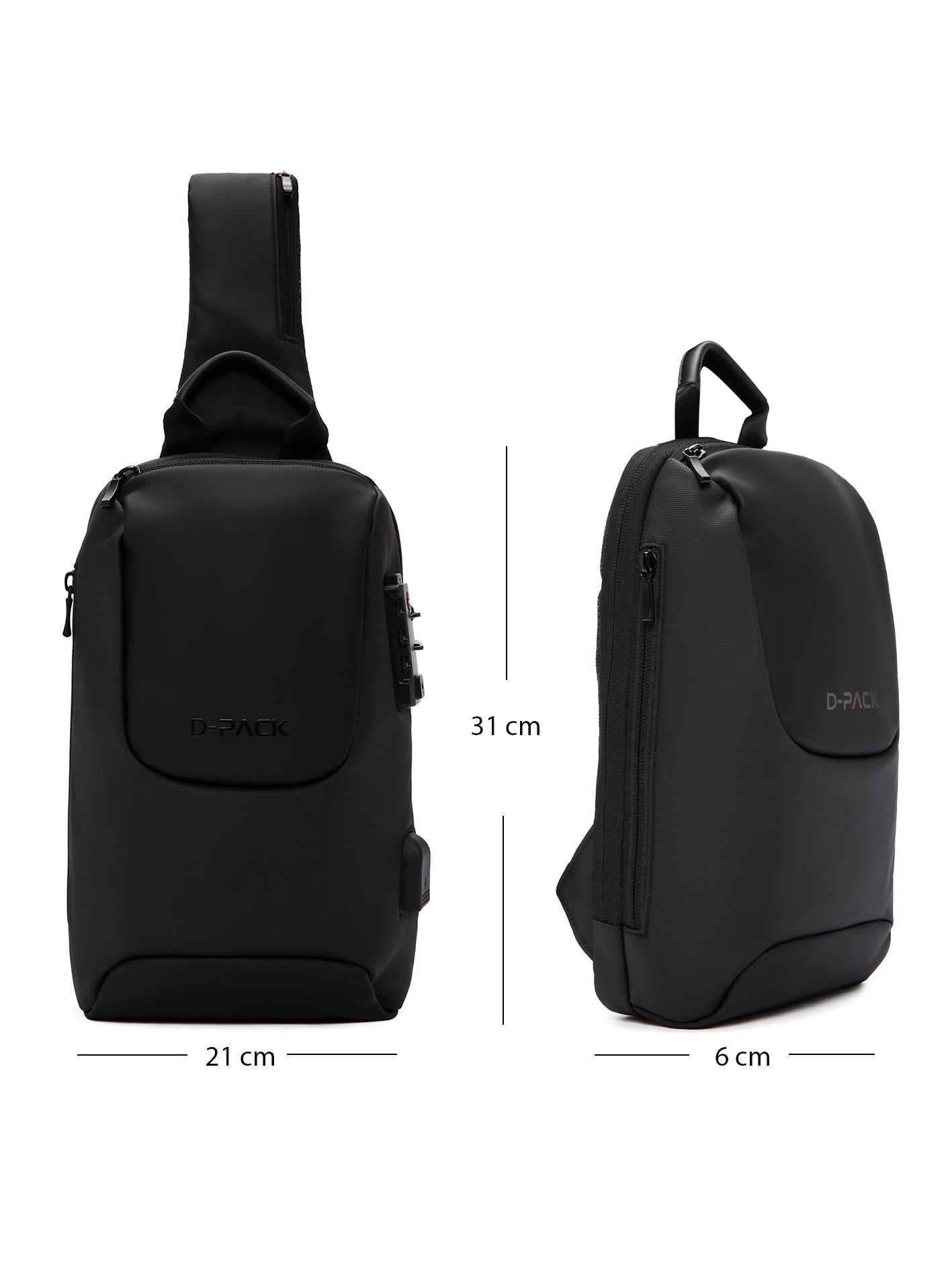 D-pack Erkek Siyah Teknolojik Sırt Çantası