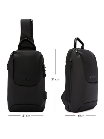 D-pack Erkek Siyah Teknolojik Sırt Çantası