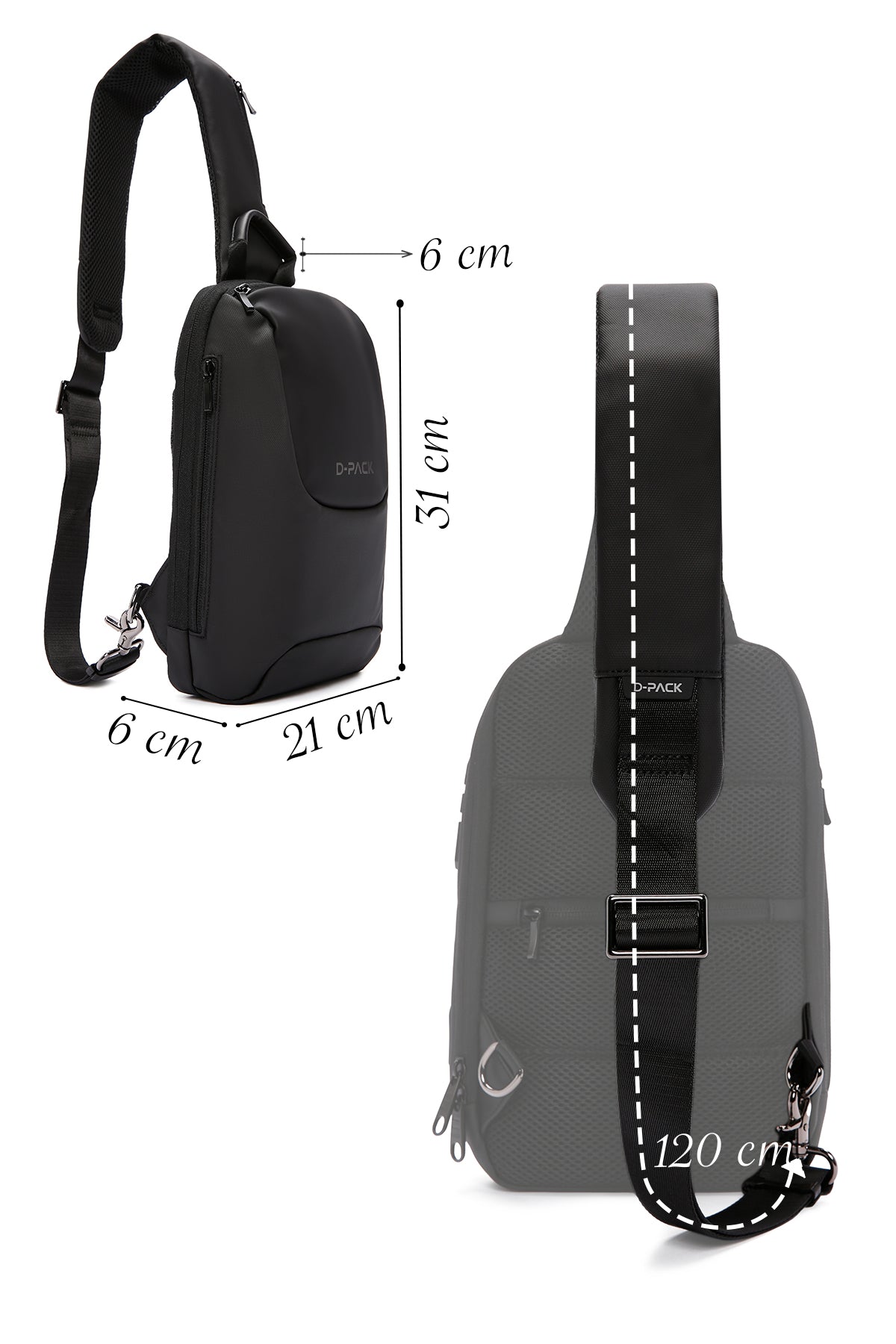D-pack Erkek Siyah Teknolojik Sırt Çantası