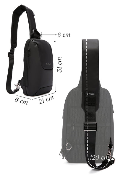 D-pack Erkek Siyah Teknolojik Sırt Çantası