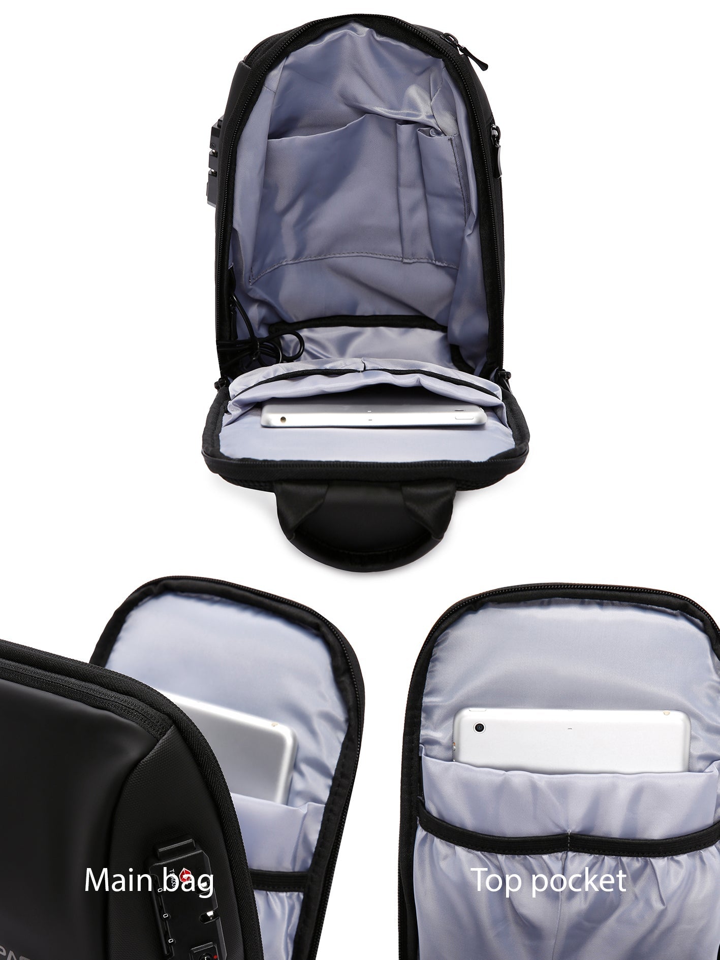D-pack Erkek Siyah Teknolojik Sırt Çantası
