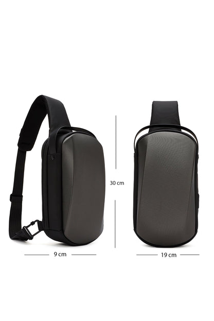 D-pack Erkek Gri Teknolojik Kumaş Çapraz Çanta