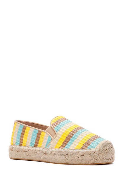 Kadın Sarı Hasır Espadril