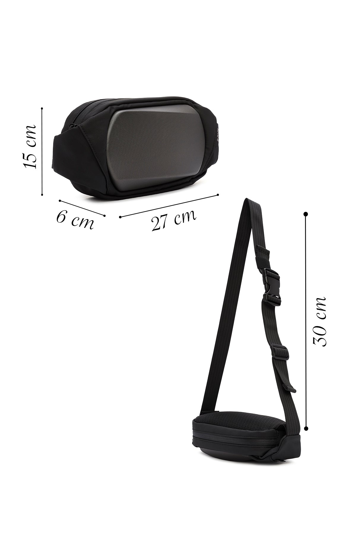 D-pack Erkek Gri Kumaş Bel Çantası