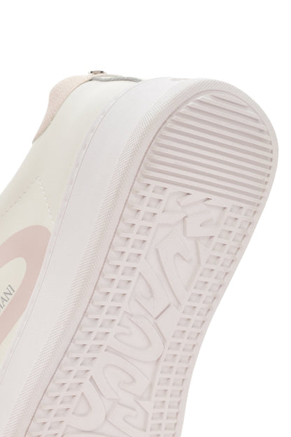 Alberto Guardiani Kadın Bej New Era Bağcıklı Deri Sneaker