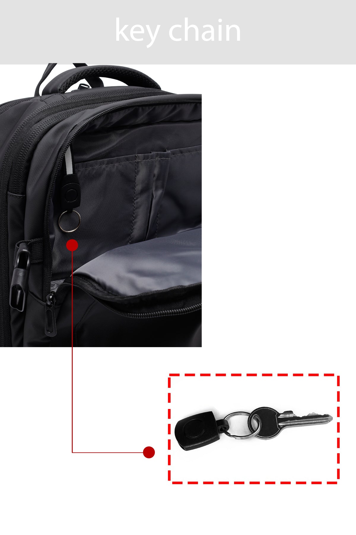 D-pack Erkek Siyah Kumaş Sırt Çantası