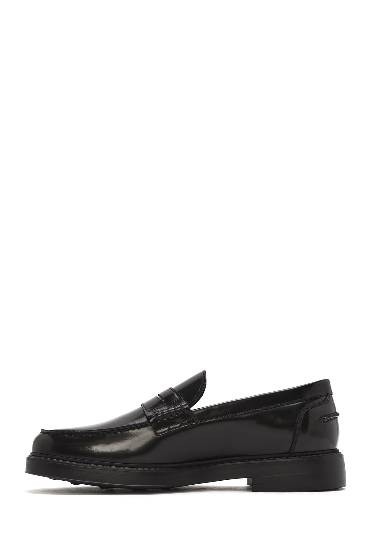 Erkek Siyah Deri Klasik Loafer