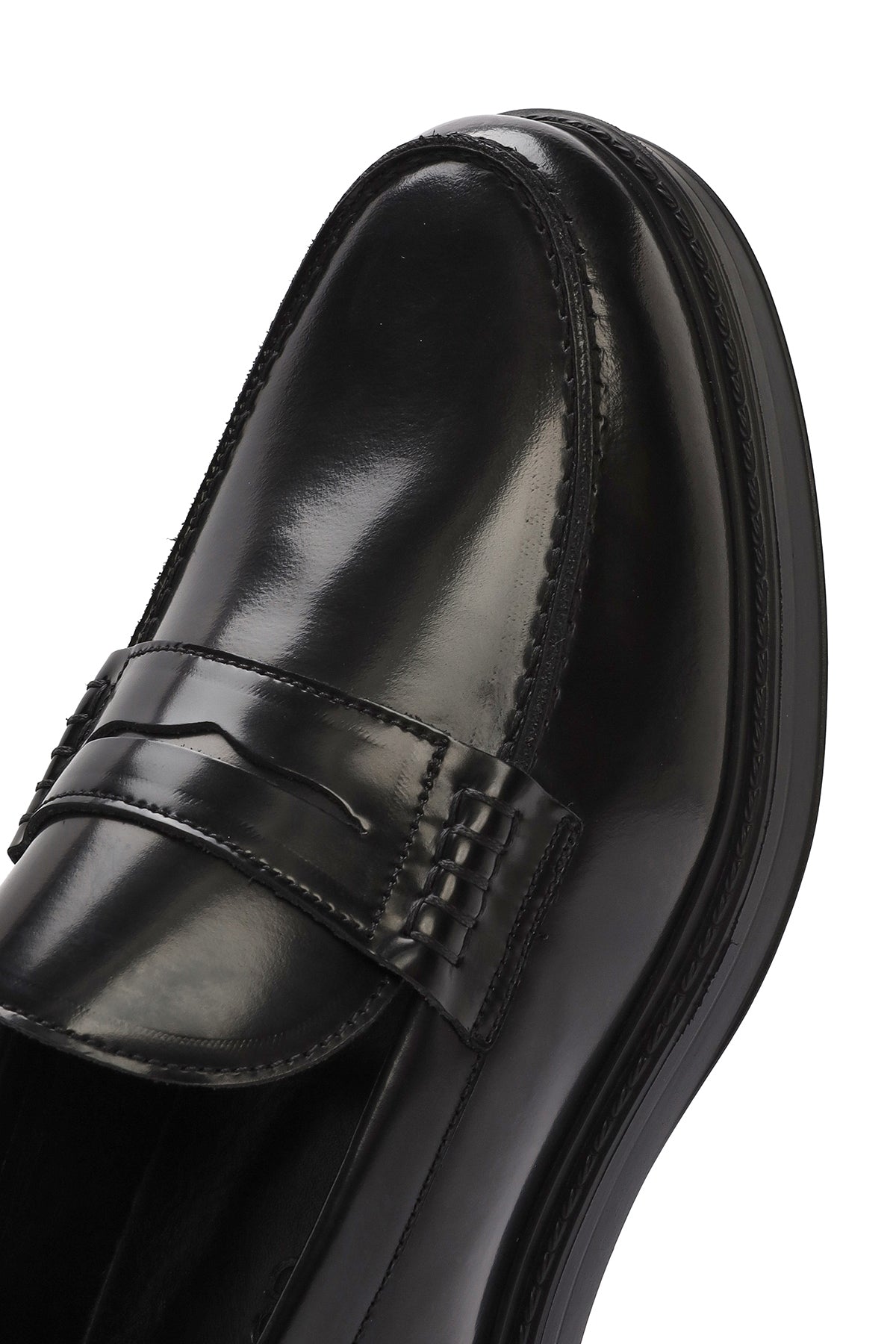 Erkek Siyah Deri Klasik Loafer