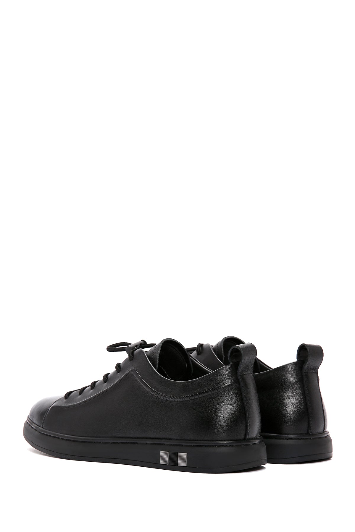 Erkek Siyah Deri Sneaker
