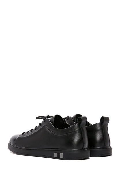 Erkek Siyah Deri Sneaker