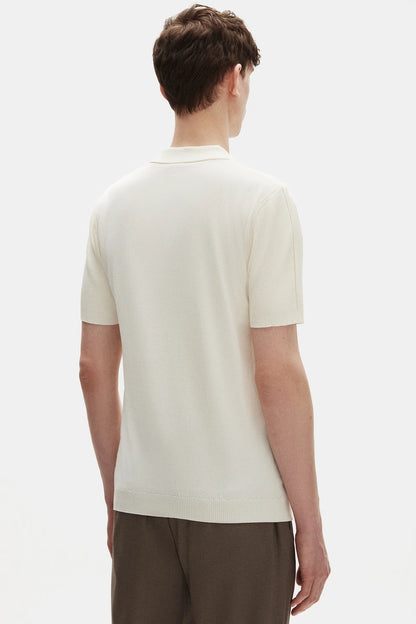 Tween Relaxed Fit Ekru Yarım Fermuarlı Polo Yaka Triko
