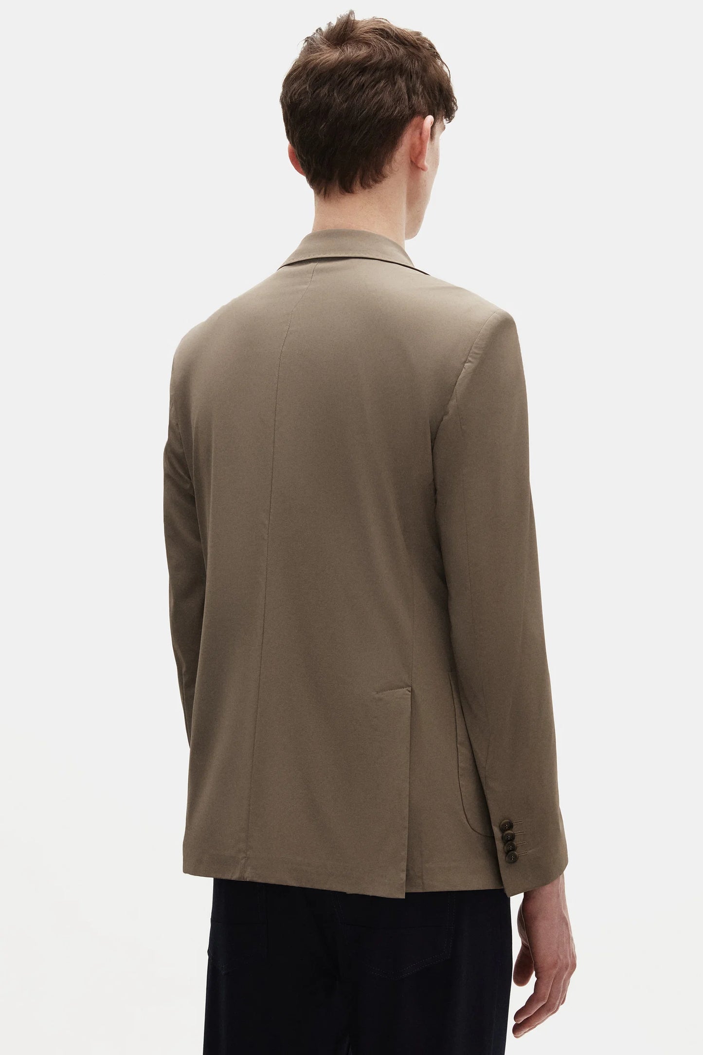 Tween Slim Fit Vizon Düz Kumaş Ceket