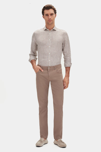 Damat Slim Fit Vizon Chino Pantolon