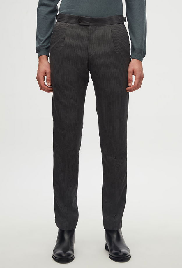Damat Slim Fit Antrasit Yünlü Kumaş Pantolon