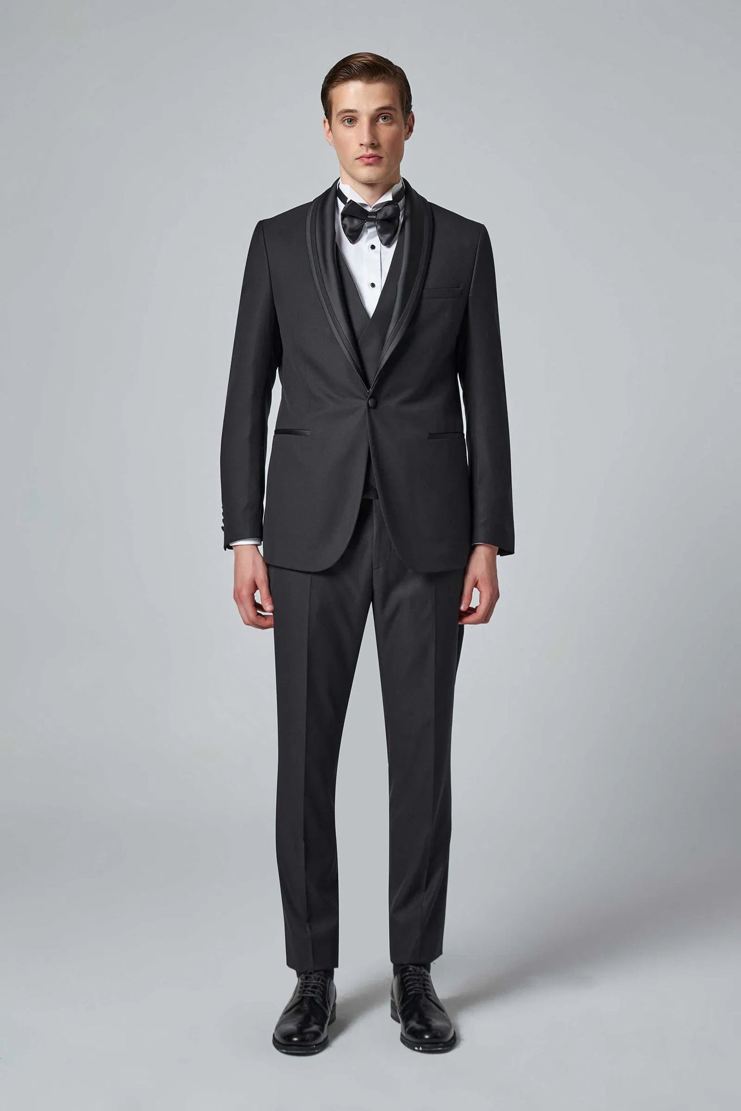 Tween Slim Fit Siyah Smokin Takim Yelekli