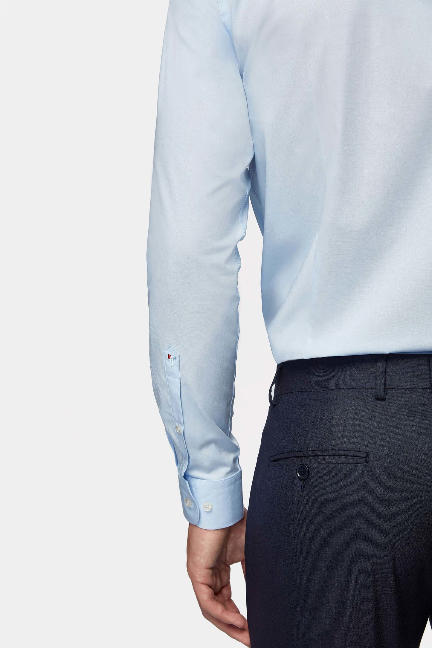 Tween Slim Fit Mavi Düz Easy Care Gömlek
