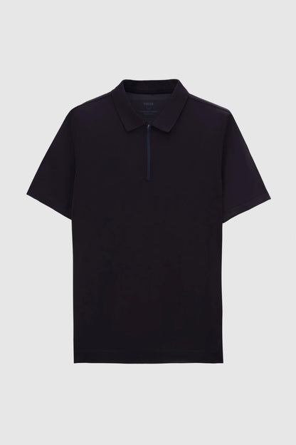 Tween Slim Fit Lacivert Yarım Fermuarlı Polo Yaka Yazlık T-shirt