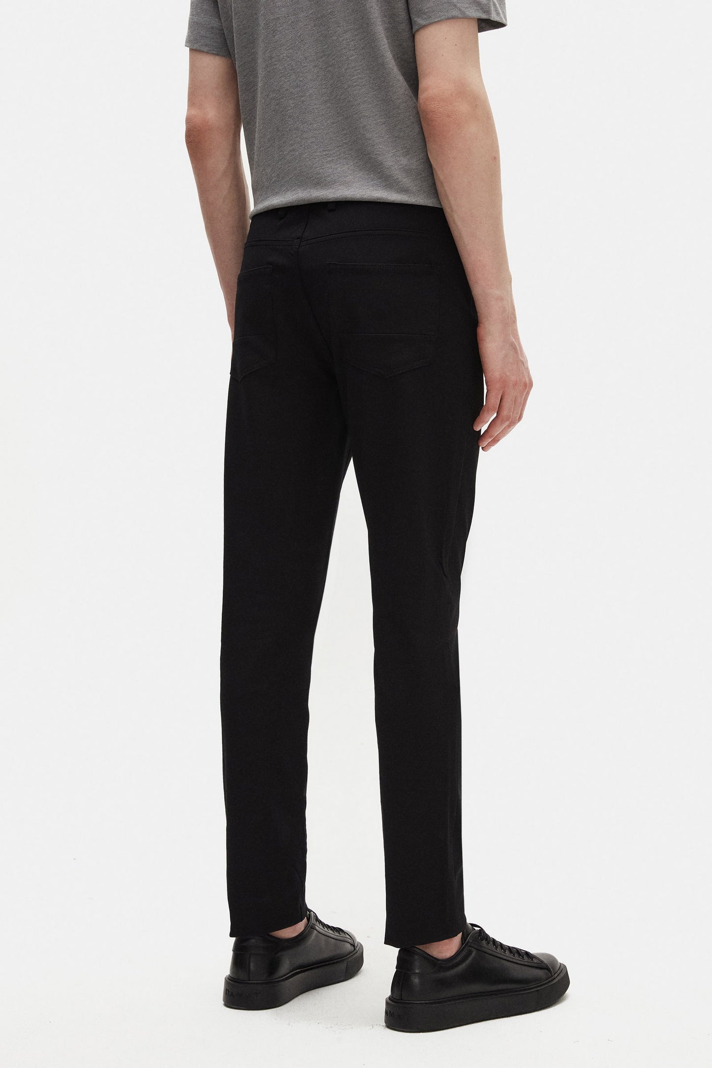 Tween Super Slim Fit Siyah Diyagonel Chino Pantolon