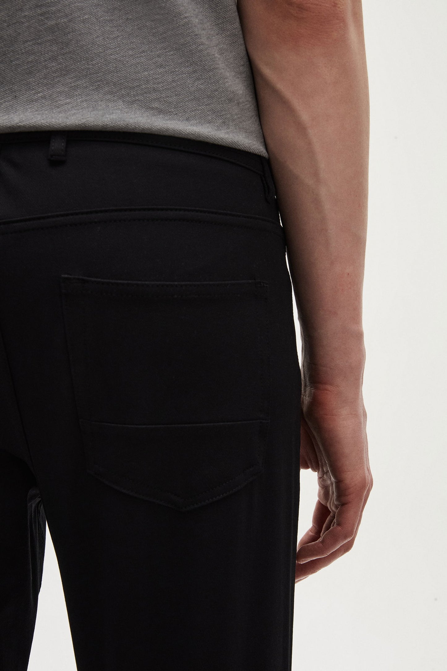 Tween Super Slim Fit Siyah Diyagonel Chino Pantolon