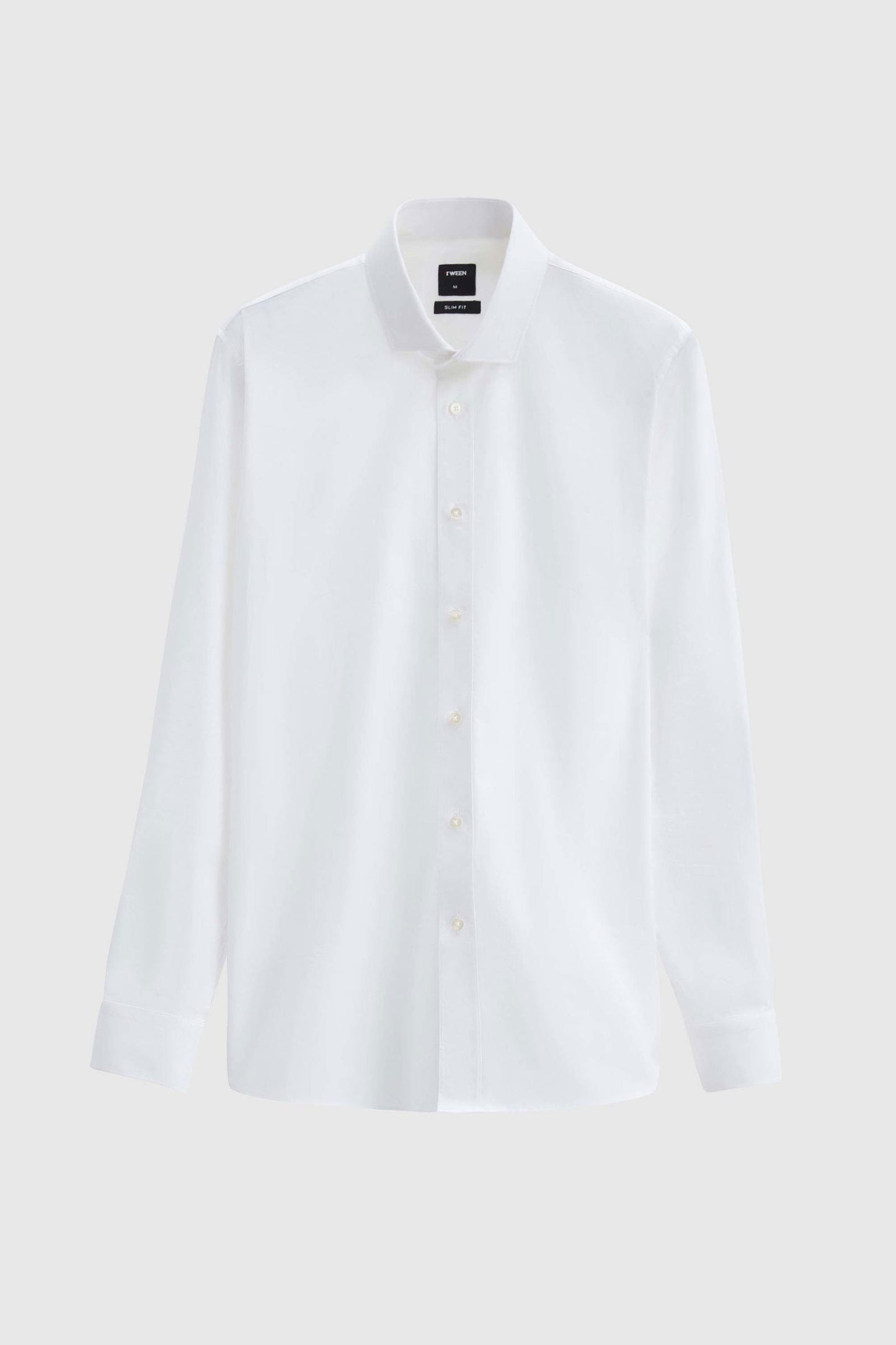 Tween Slim Fit Beyaz Düz Easy Care Gömlek