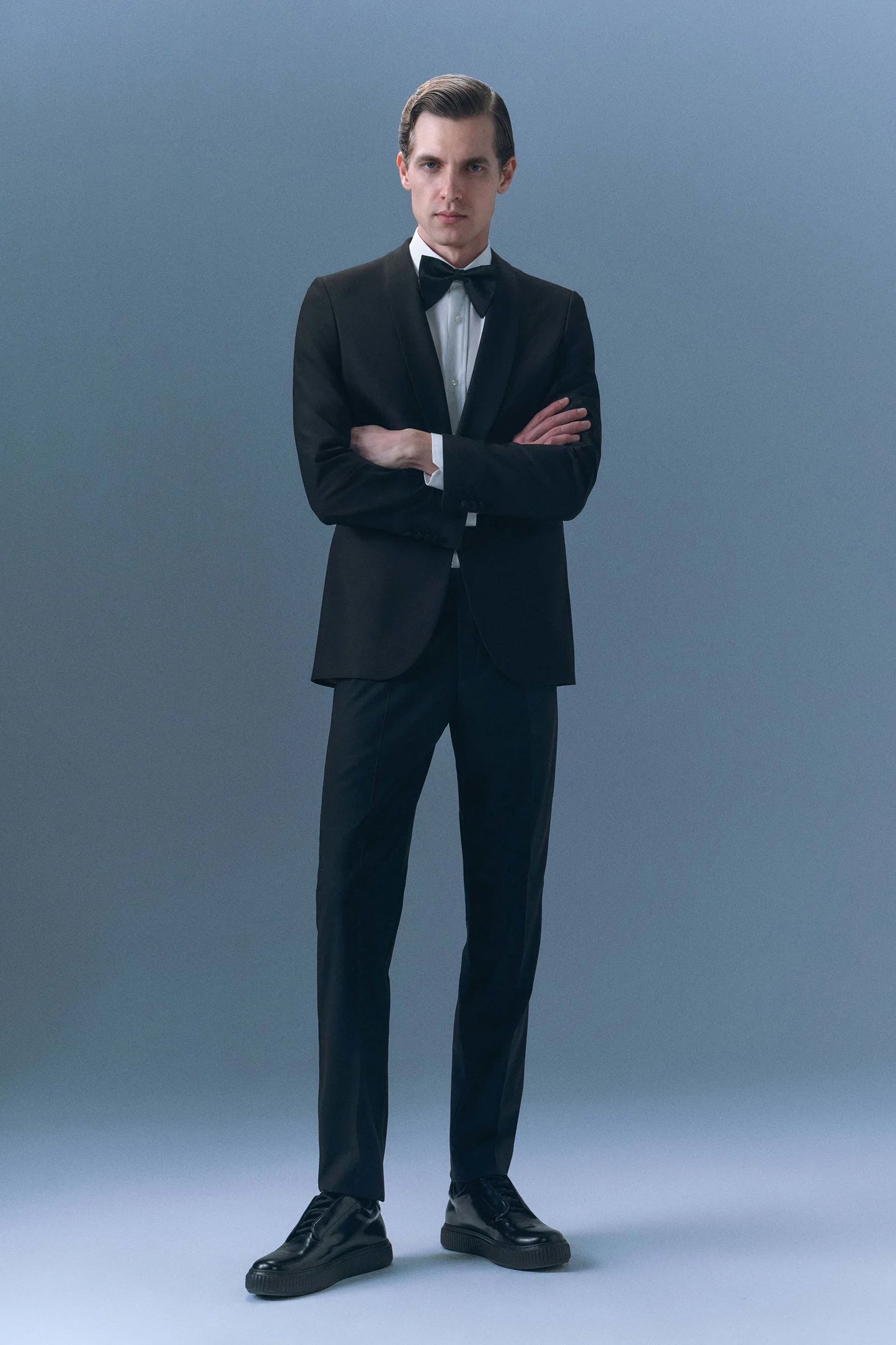Tween Slim Fit Siyah Smokin Takim
