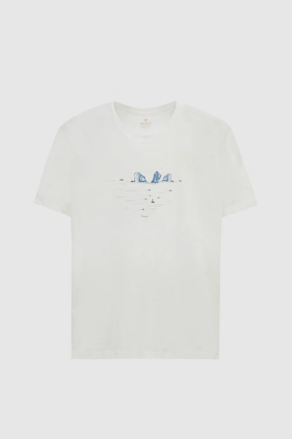 Damat Regular Fit Ekru %100 Pamuk Merserize T-shirt