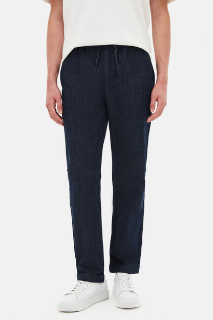 Tween Relaxed Fit Lacivert Denim Pantolon