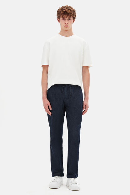 Tween Relaxed Fit Lacivert Denim Pantolon