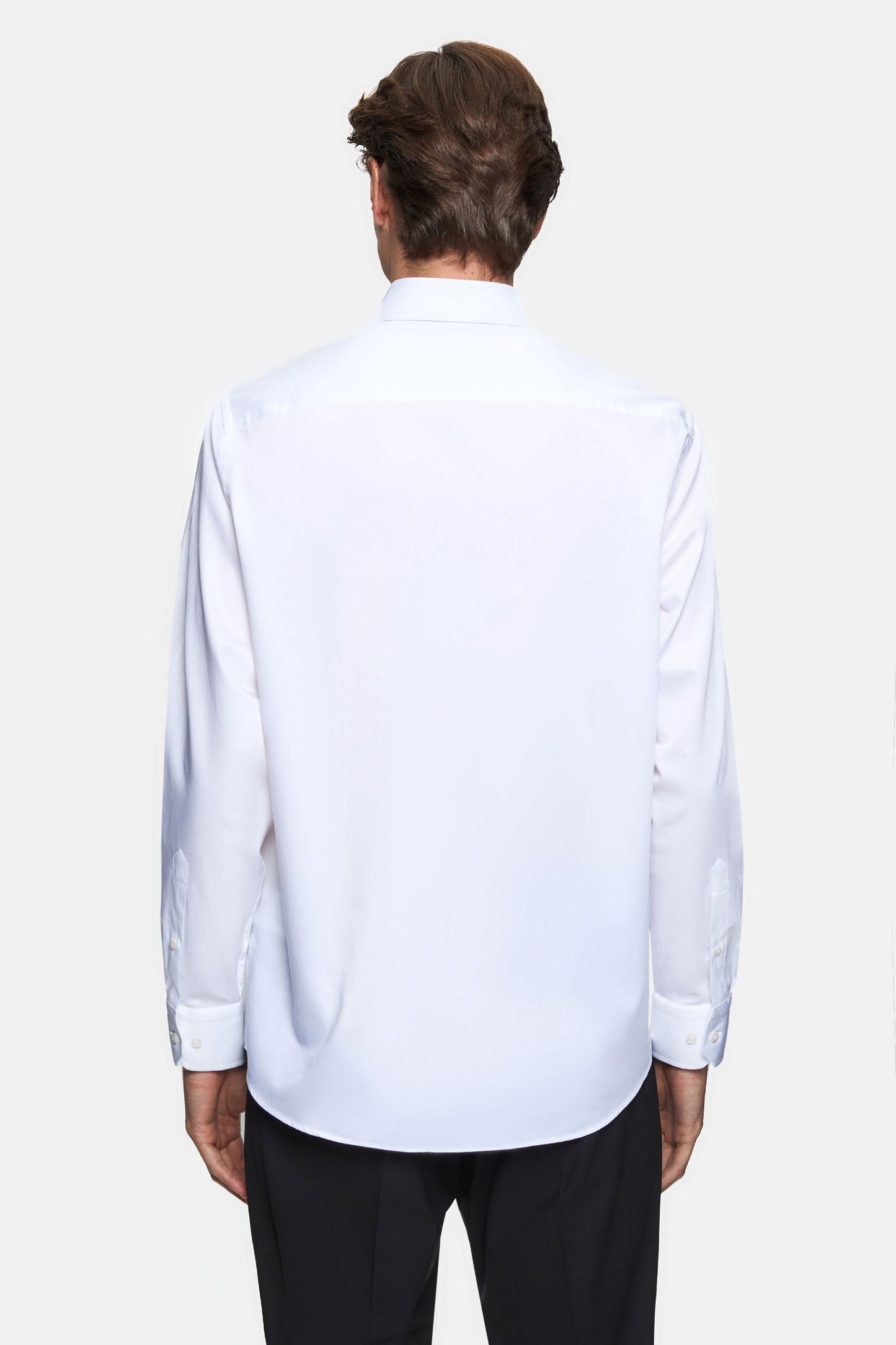 Damat Comfort Beyaz Düz %100 Pamuk Nano Care Gömlek