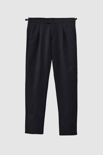 Damat Slim Fit Siyah Yünlü Kumaş Pantolon