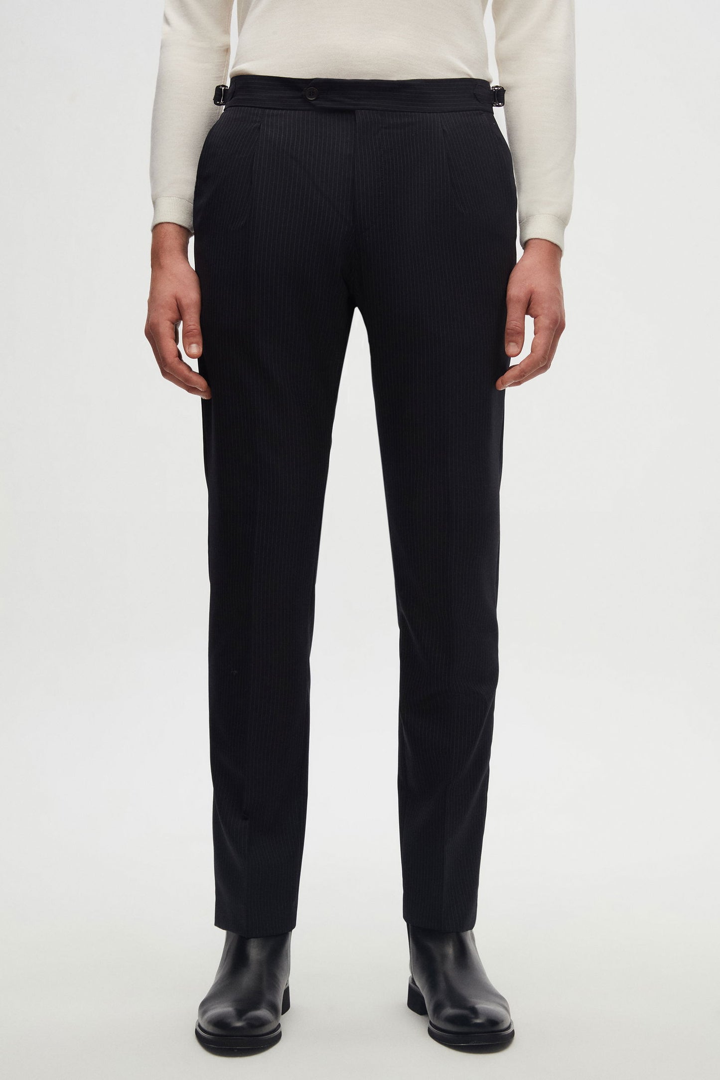 Damat Slim Fit Lacivert Yünlü Kumaş Pantolon